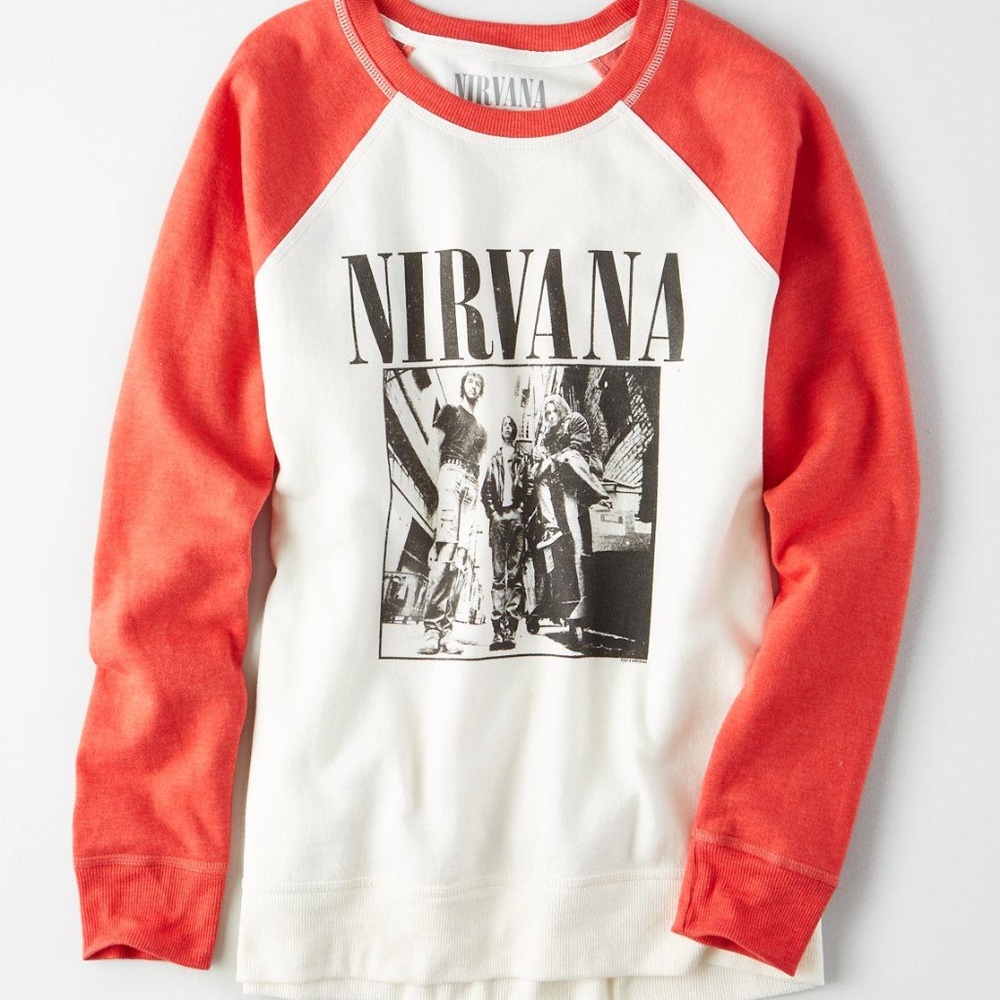 American Eagle NIRVANA Raglan Sweatshirt SOLD OUT